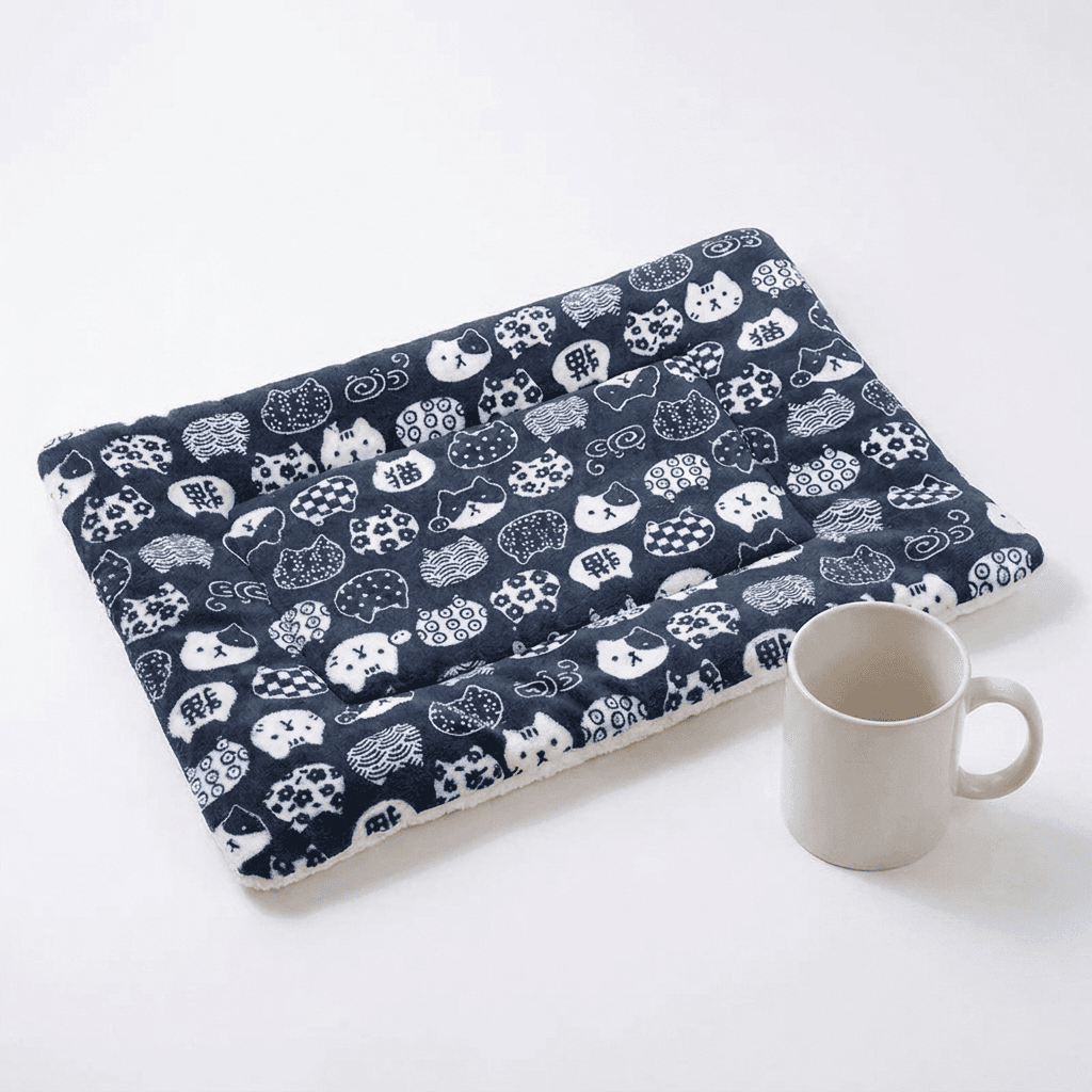 Flannel Pet Sleeping Mat – Cozy Warmth with Soft Breathable Fabric — for cats — view 5 of 5