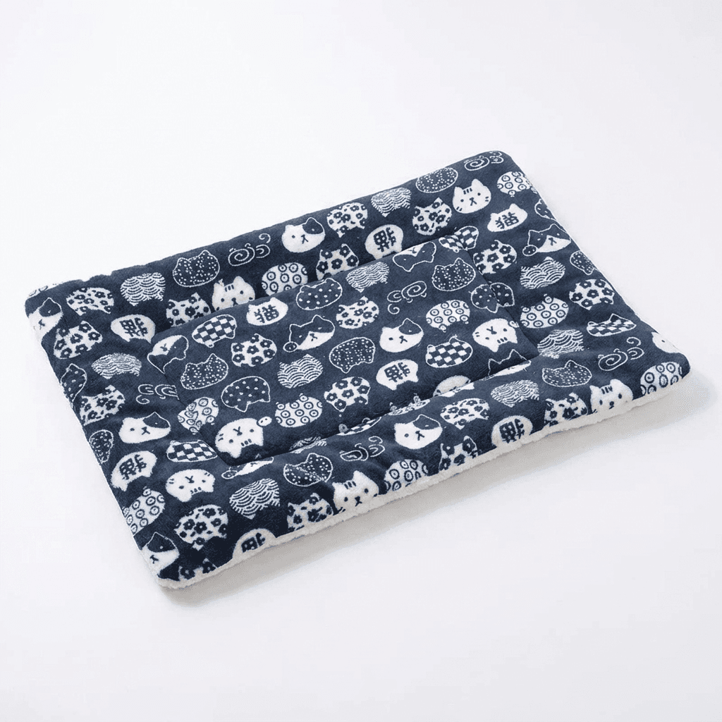 Flannel Pet Sleeping Mat – Cozy Warmth with Soft Breathable Fabric — for cats