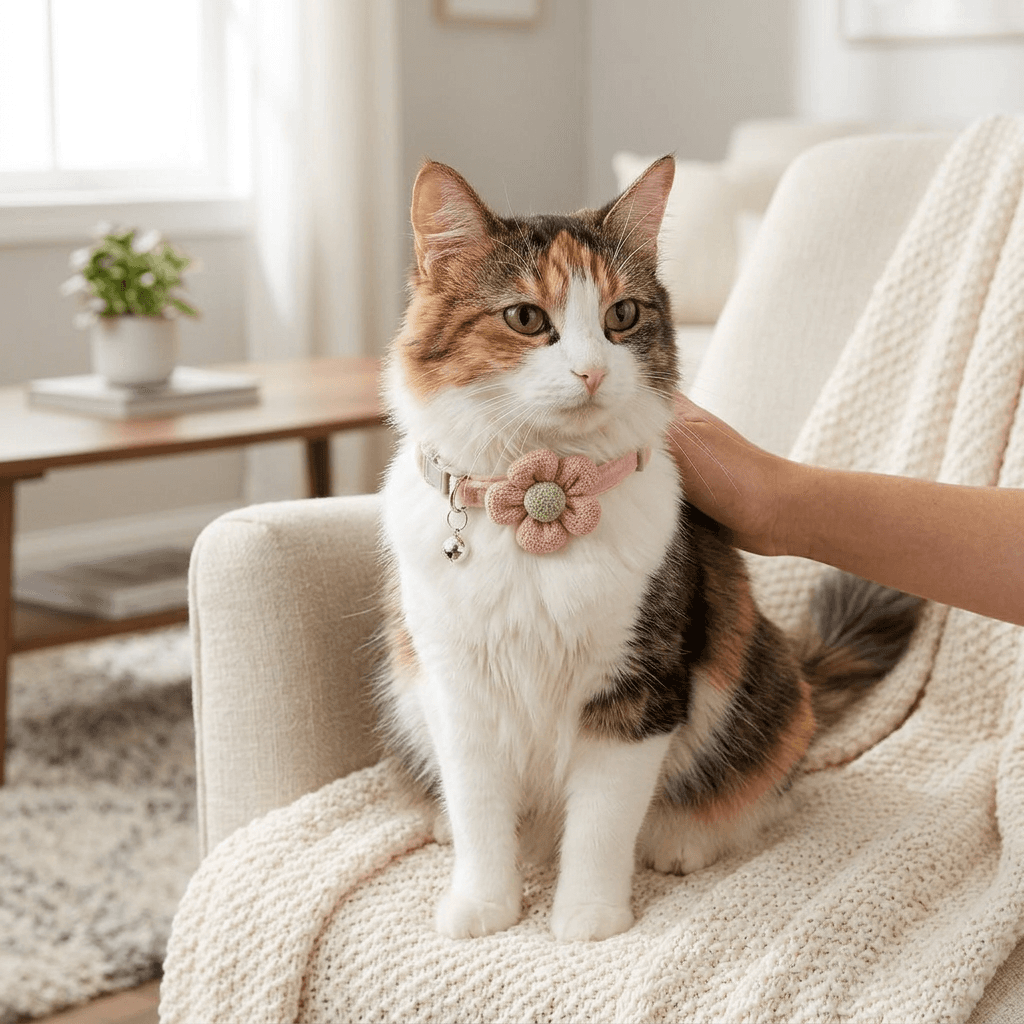 Cat Bell Collar – Adjustable Comfort with Soft Polyester Bowtie — view 4 of 6