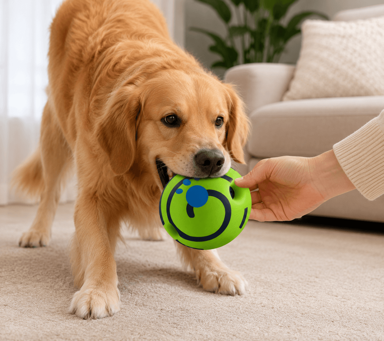 Interactive Dog Giggle Ball – Engaging Play with Durable Sound Design — view 4 of 8