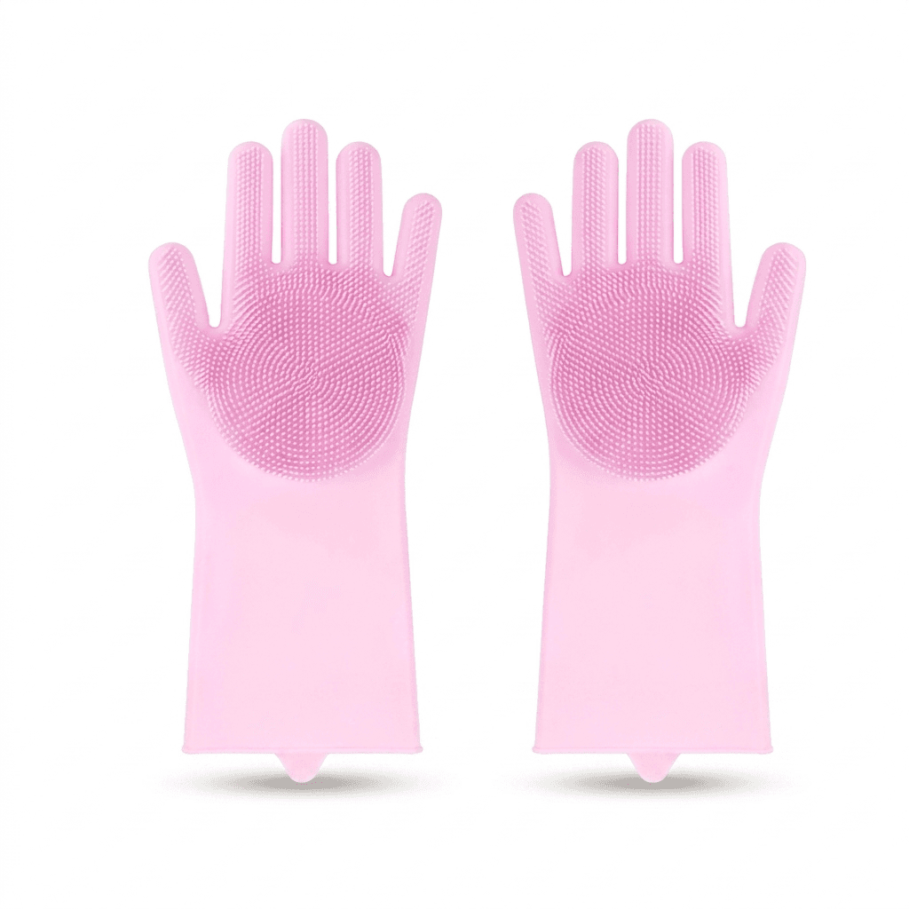 Silicone Pet Grooming Glove – Gentle Cleaning with Soft Massage Bristles — for dogs — view 6 of 7