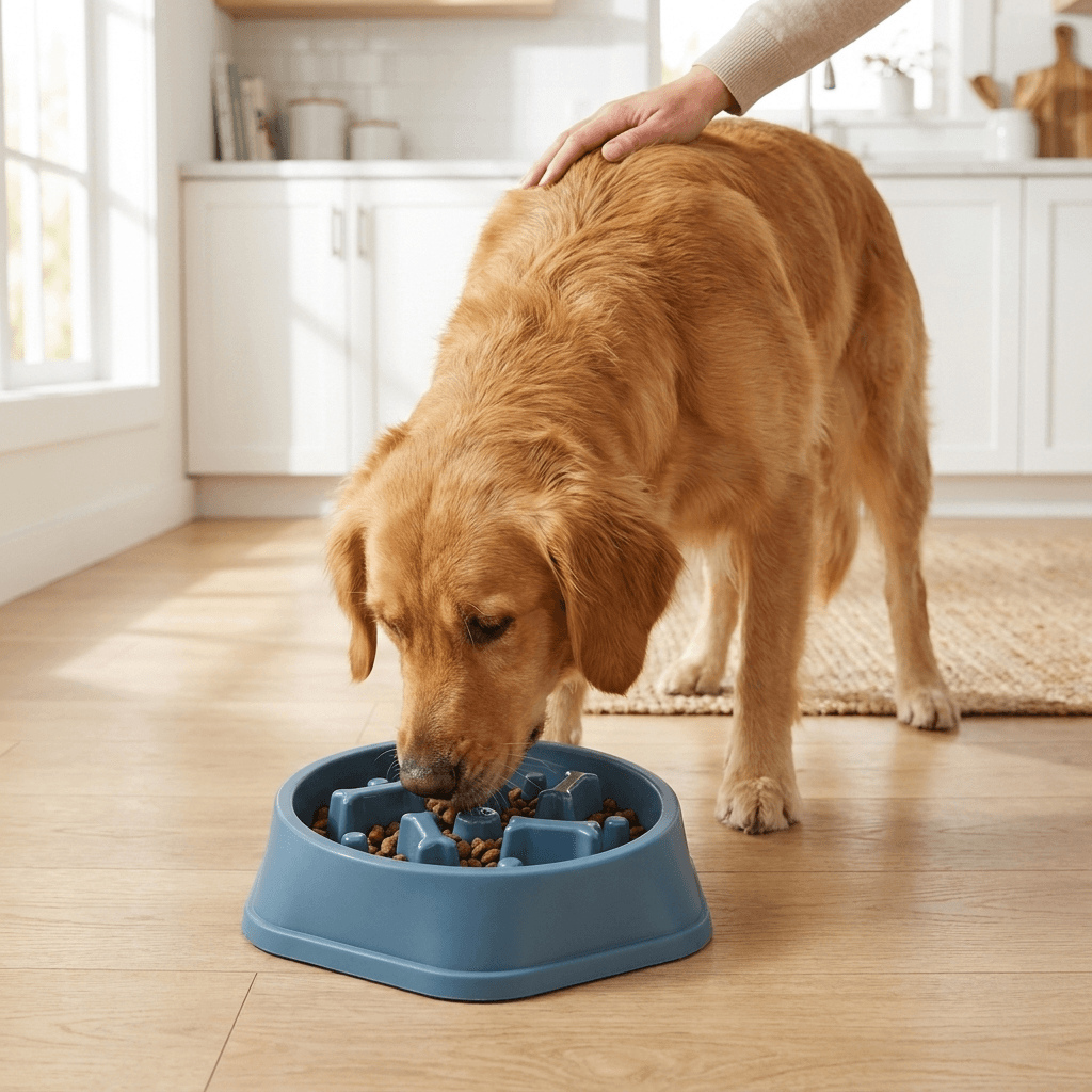Slow Feeder Pet Bowl – Controlled Mealtimes with Non-Slip Design — for dogs — view 4 of 6