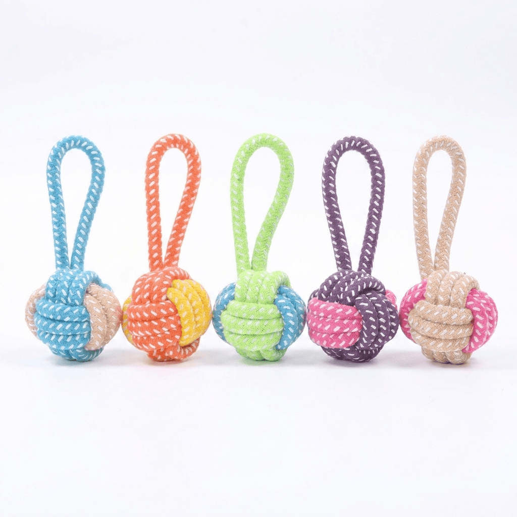 Interactive Cotton Rope Dog Toy for Chewing & Playtime Fun — view 6 of 6