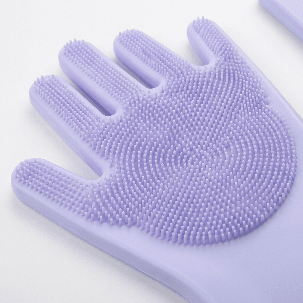 Silicone Pet Grooming Glove – Gentle Cleaning with Soft Massage Bristles — for dogs — view 3 of 7